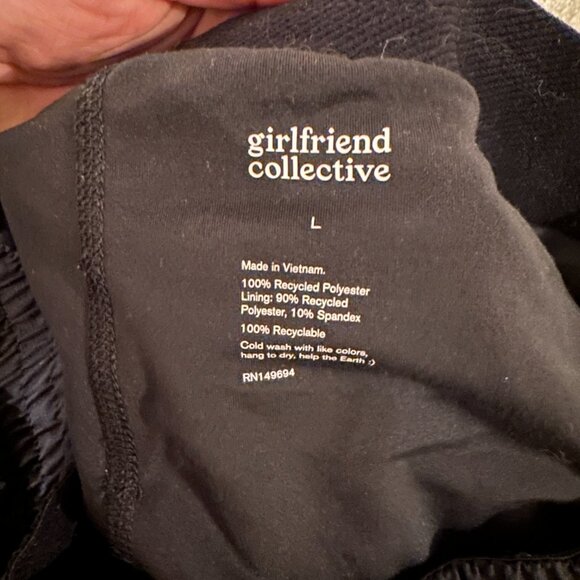 Girlfriend Collective Black Trail Shorts - Picture 3 of 5